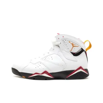 Jordan Air Jordan 7 Anti-Slip Wear-Resistant High-Top Vintage Basketball Shoes Men's White