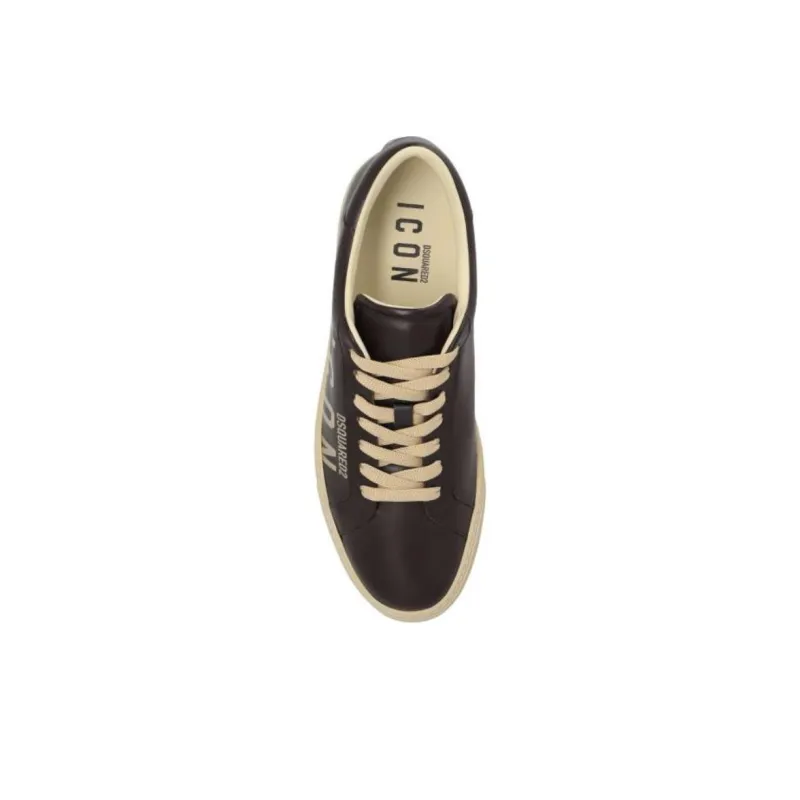 DSQUARED 2 Icon Logo Printed Boxer Sneakers-4