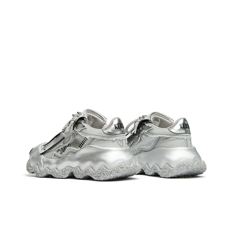 KEDDO Paint Is Not Dry Wear-Resistant Low-Top Chunky Sneakers Unisex-10