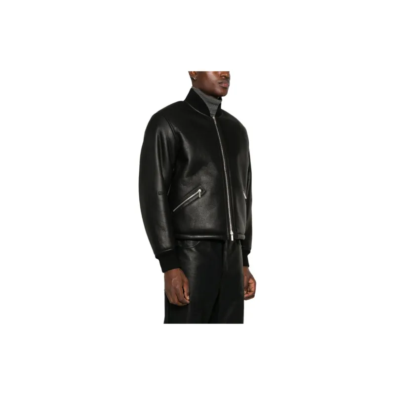 Ferragamo Leather Bomber Jacket-3