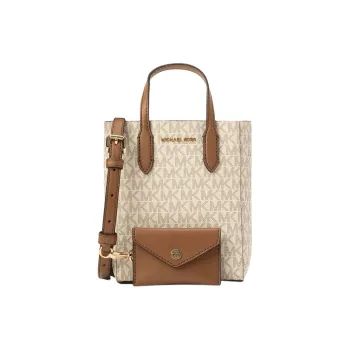 MICHAEL KORS Coated Canvas Shoulder Bag Crossbody Bag Handbag Mini Women's Vanilla White