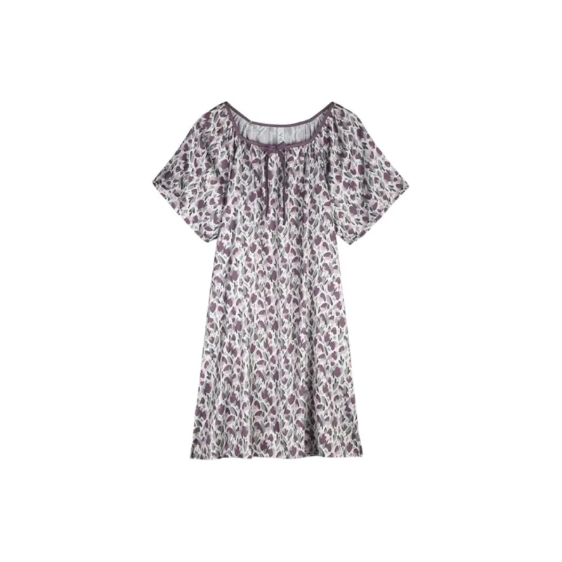 Xuan Liang Nightgown Women's Bellflower Purple-0