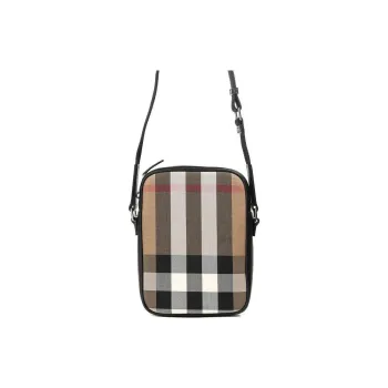 Burberry Cotton Crossbody Bag Shoulder Bag Men's Brown