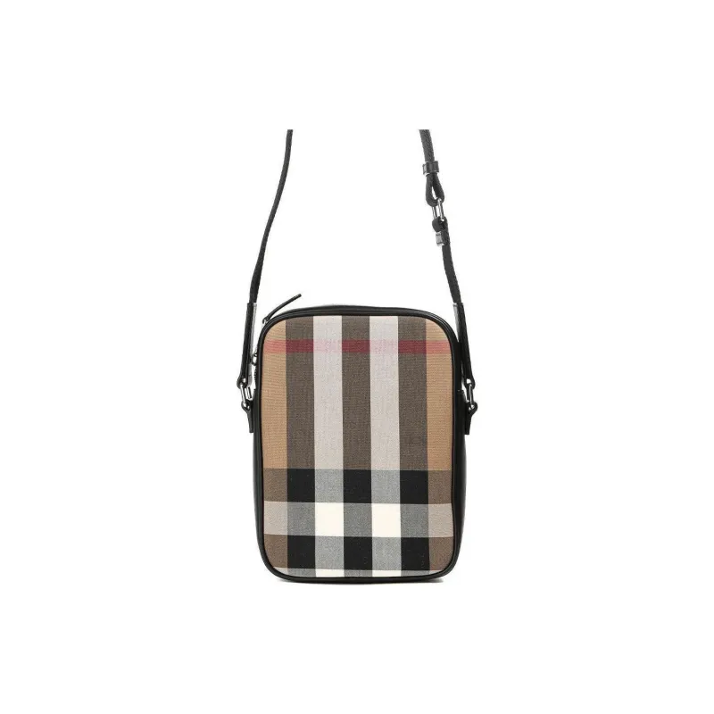 Burberry Cotton Crossbody Bag Shoulder Bag Men's Brown-0