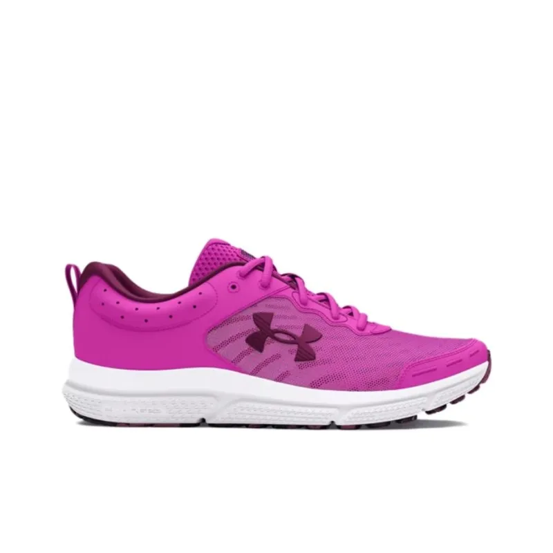 Under Armour Charged Assert 10 Durable Breathable Low Top Running Shoes Women's Red-1