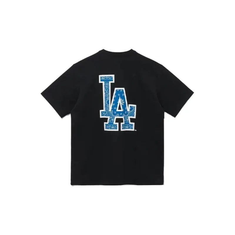 MLB T Shirts Unisex Black Top+Black Hats & Caps-2