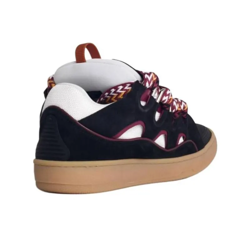 Lanvin Curb Low Top Skateboard Shoes Men's Black-3