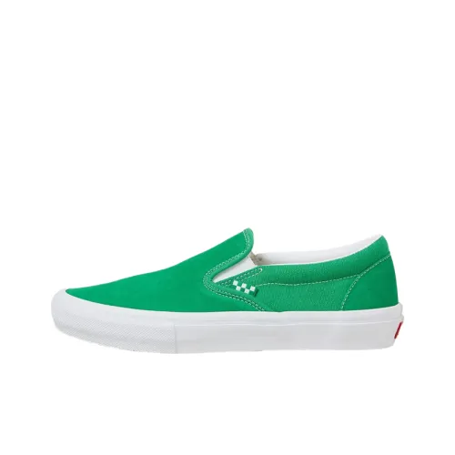 Vans Slip on Non slip Lightweight Low Top Skateboard Shoes Unisex Green