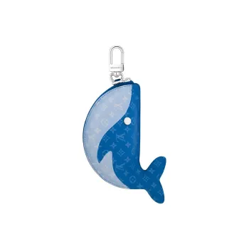 LOUIS VUITTON Leather Pendant Bag Accessory Unisex Blue