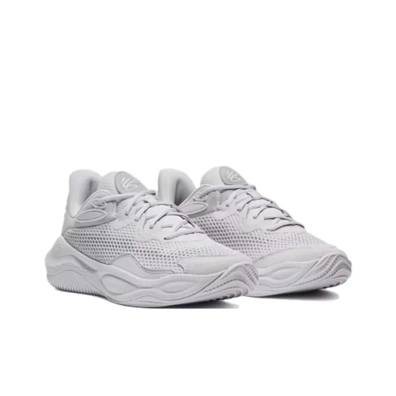 Under Armour Curry Splash 24 Anti Slip Wear Resistant Low Top Basketball Shoes Unisex Gray-1