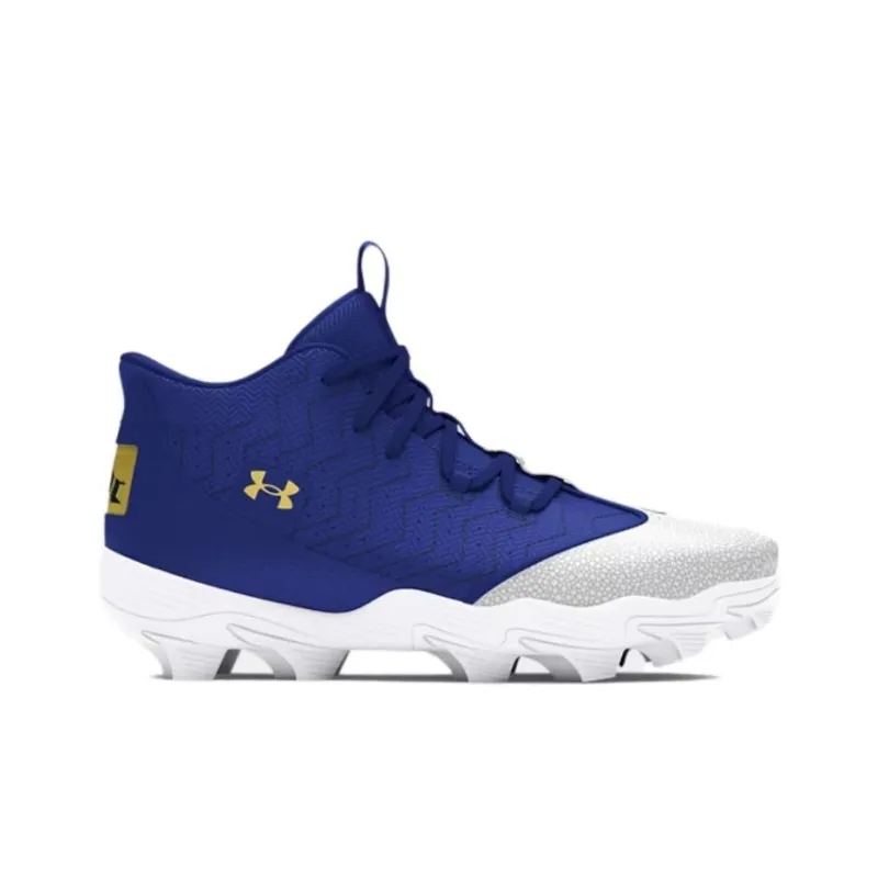 Under Armour Slip Resistant And Breathable Mid Top Training Shoes Unisex Blue-1
