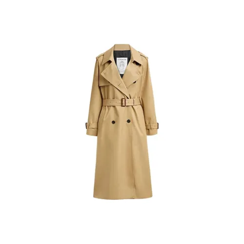 COACH SS24 Trench Coat Women's Khaki