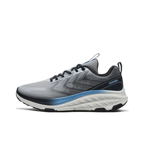 XTEP Kun Wu 2.0 Running Shoes Men Low-Top Gray Blue