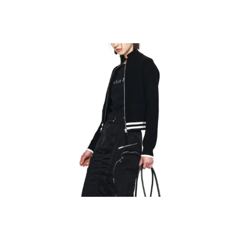 MATIN KIM Spell Point Stripe Knit Cardigan-5