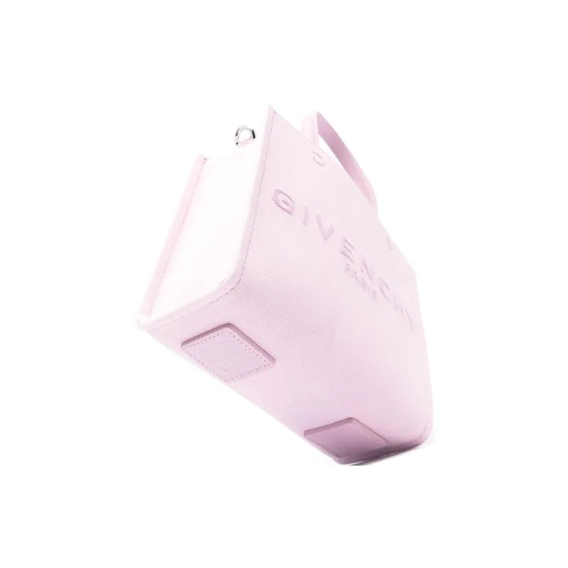 GIVENCHY Cotton Tote Bag Shopping Bag Shoulder Bag Crossbody Bag Handbag Medium Size Women's Pink-4