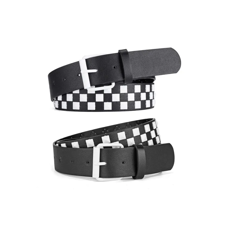 JONNY MOORE Alloy Leather Belts Women's 3.8cm-3
