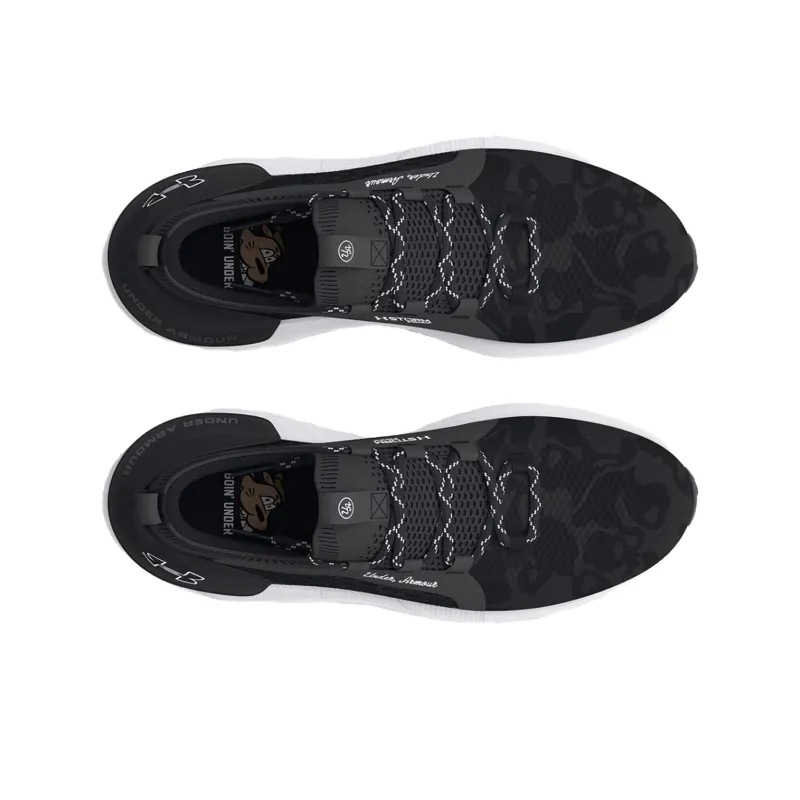 Under Armour Anti Slip Wear Resistant Low Top Golf Shoes Men's Black-3