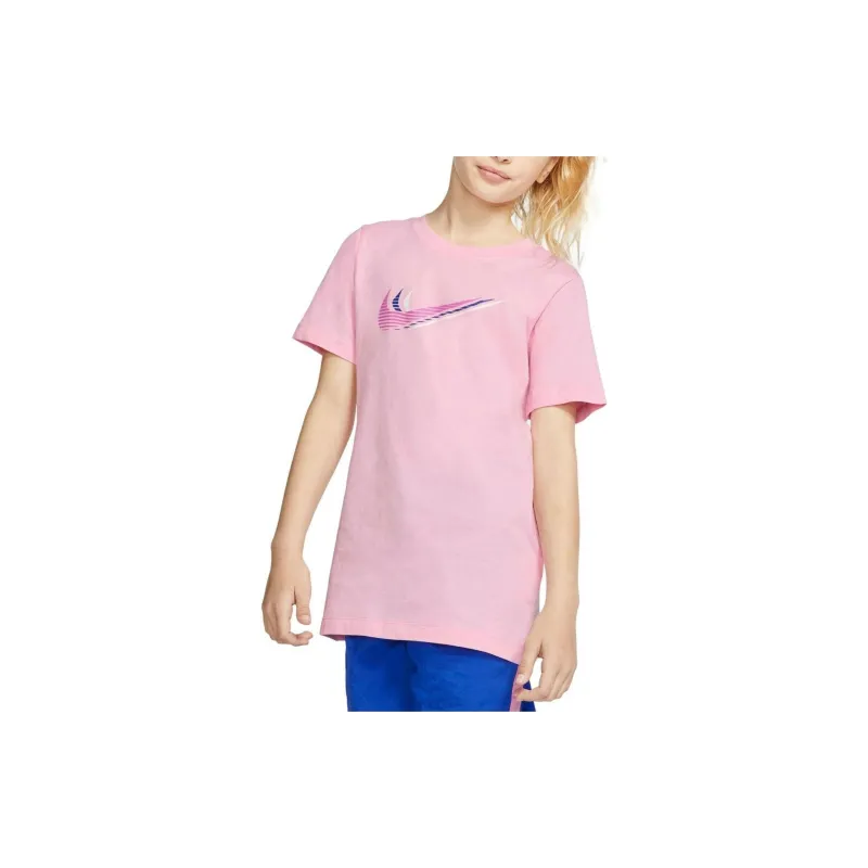 Nike T Shirts Unisex Pink-4