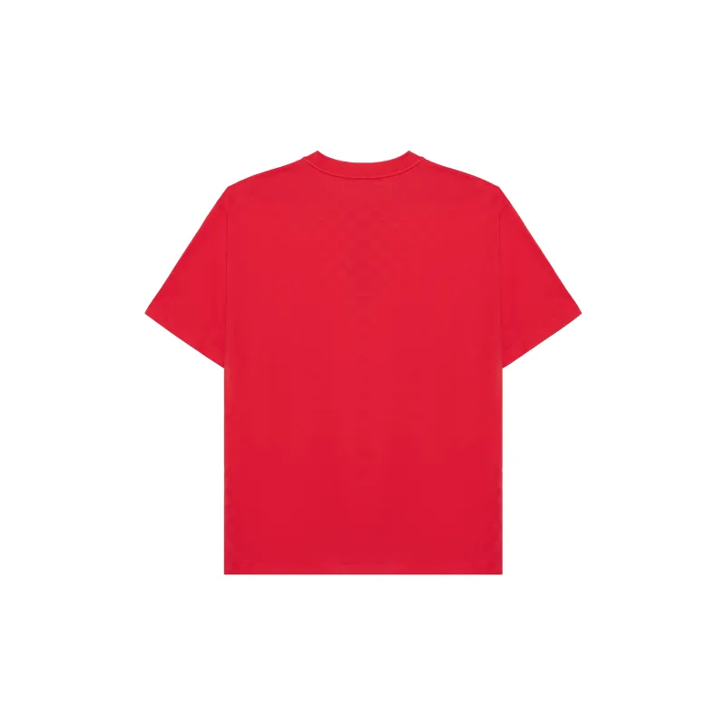 LOUIS VUITTON Cotton Pique T-Shirt With Embroidered Lv Patch