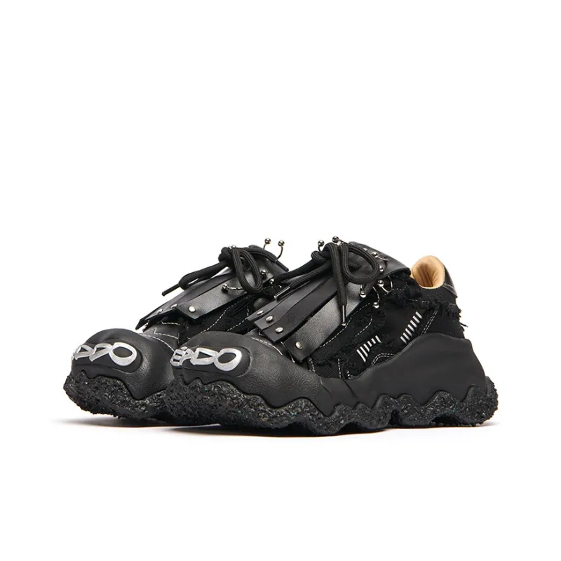 KEDDO Paint Is Not Dry Wear-Resistant Low-Top Chunky Sneakers Unisex-14