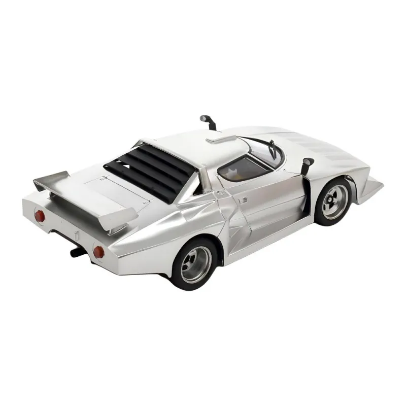 Tamiya Sports Car LANCIA STRATOS TURBO Plated Silver Car Shell Assembled Models-2