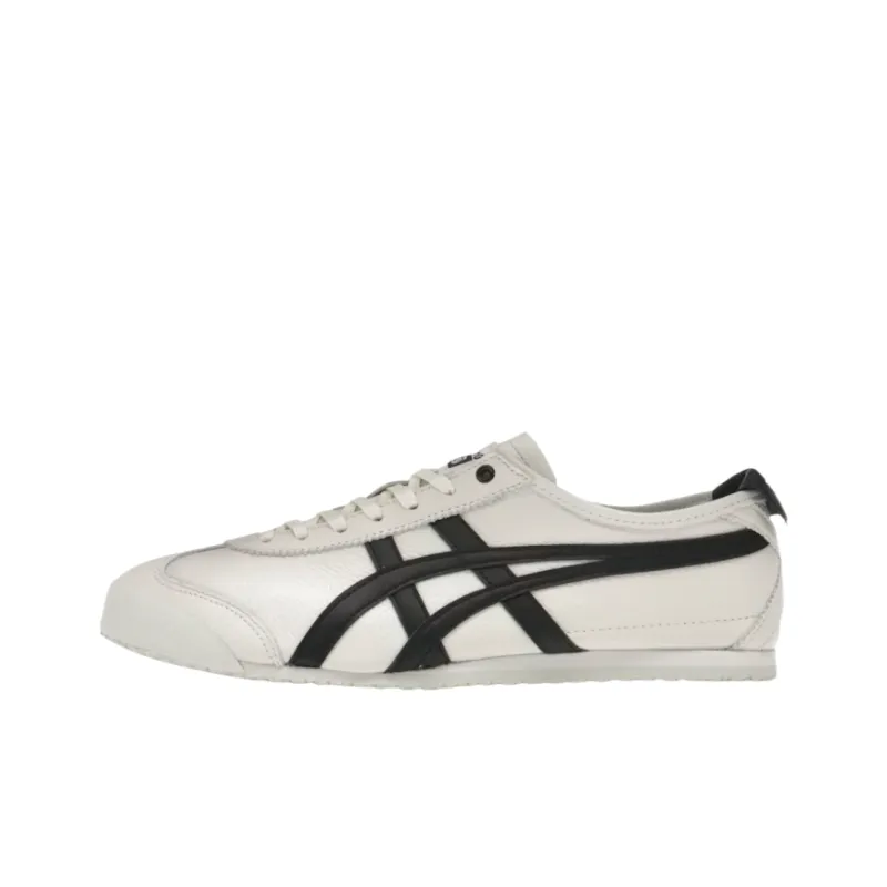 Onitsuka Tiger MEXICO 66 Anti Slip Wear Resistant Low Top Casual Shoes Unisex Black White-0