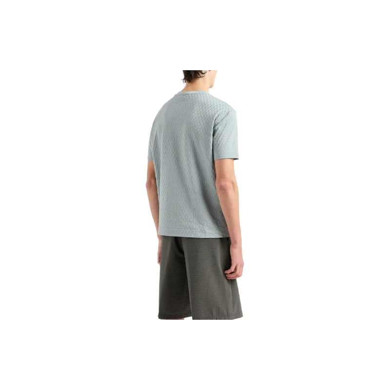 ARMANI EXCHANGE 3D effect Asv Embossed Jacquard Jersey T shirt-2