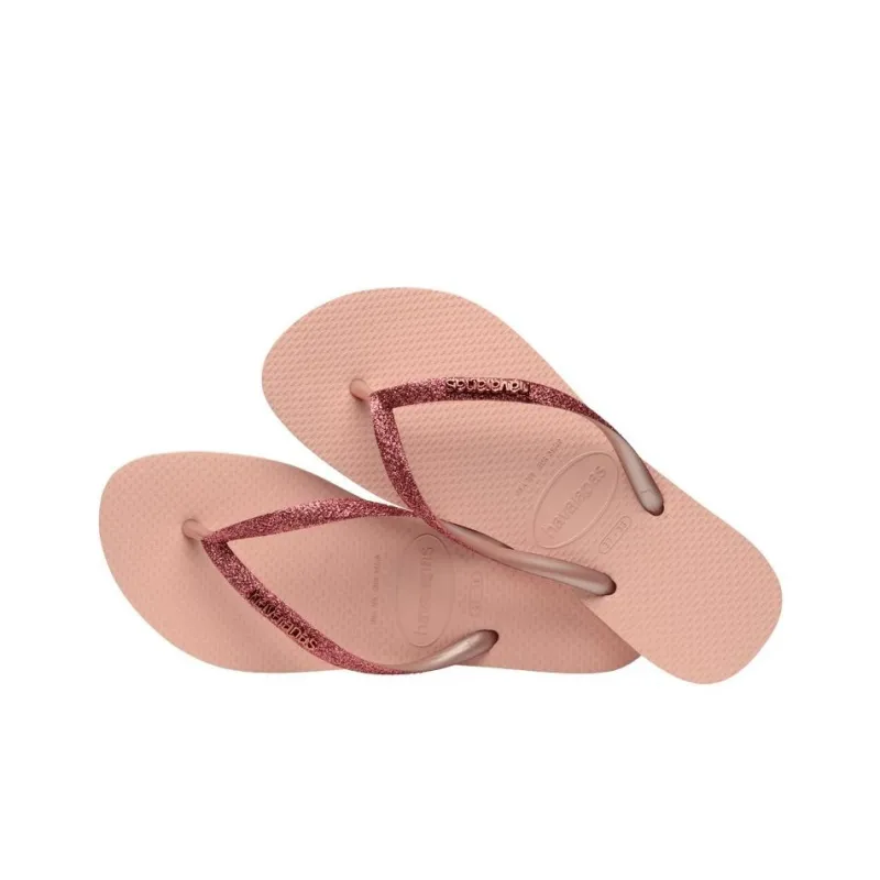 Havaianas Rubber Sole Slip Resistant Flip Flops Women's Pink-3