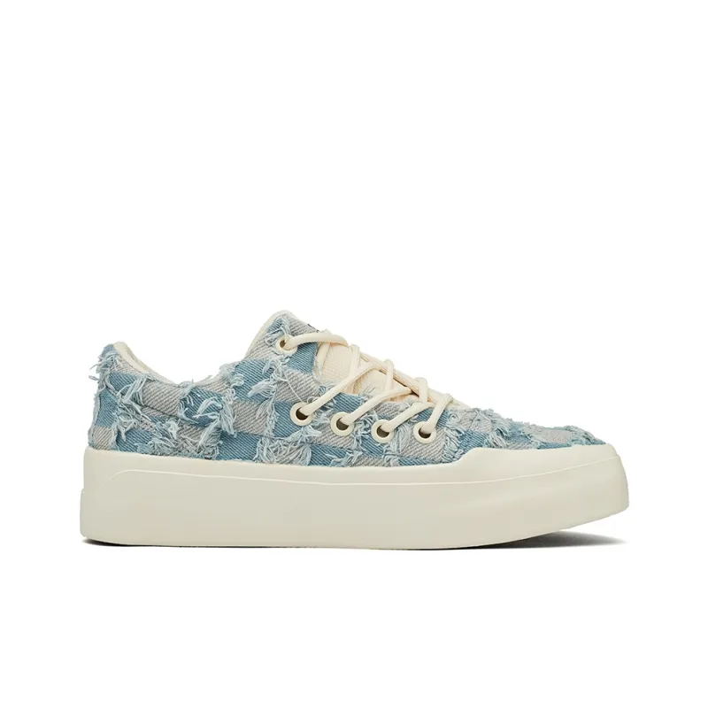 KAISER Checkerboard Piece Lightweight Anti Slip Low Top Skateboard Shoes Unisex-7