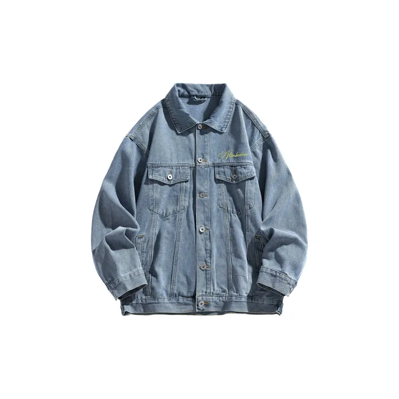BOS BEAR Denim Jacket Unisex Blue Black-1