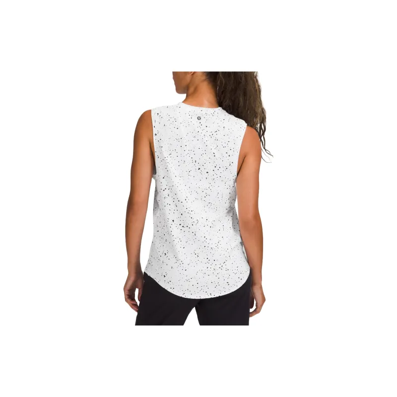 Lululemon Tank Tops Women's Splashed White Graphite Gray-1