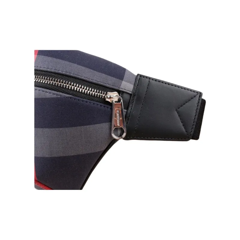 Burberry Canvas Fanny Pack Medium Size Men's Marine Blue-7