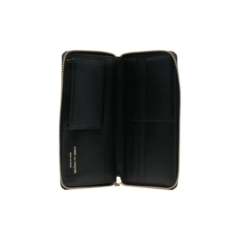 CDG Calfskin Wallet Regular Men's Red/Black-4