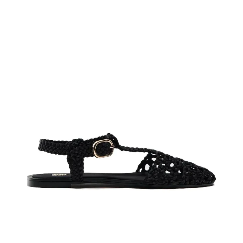 ZARA Roman Sandals Women's Black-1