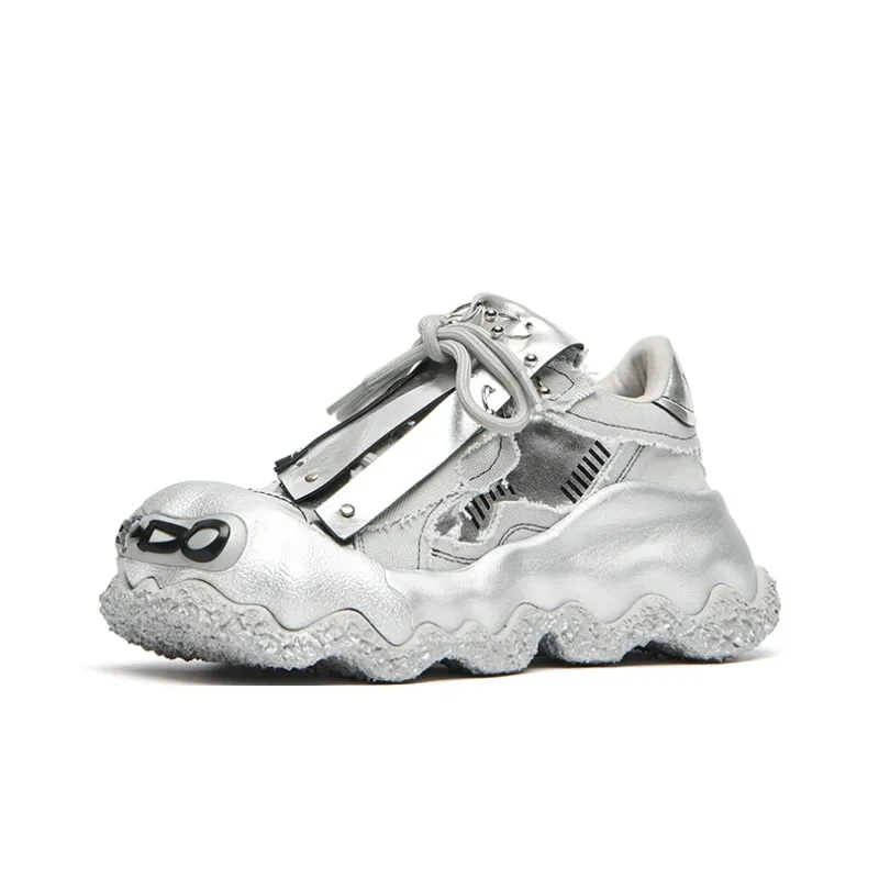 KEDDO Paint Is Not Dry Wear-Resistant Low-Top Chunky Sneakers Unisex-7