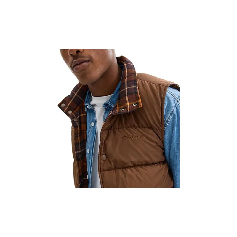 COACH FW24 Down Jacket Men's Brown-5