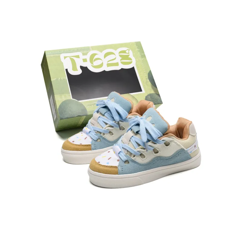 T628 Slip Resistant Waterproof Abrasion Resistant Lightweight Breathable Low Top Skateboard Shoes Women's Box Included-0