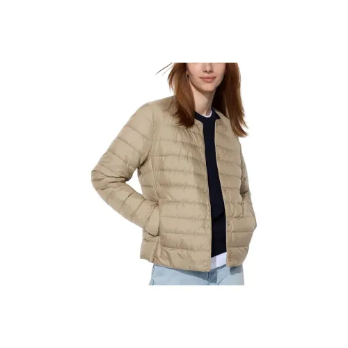 UNIQLO Down Jackets Women's Light Coffee