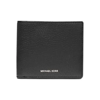 MICHAEL KORS Litchi Grain Leather Wallet Men's Black