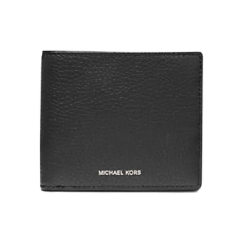 MICHAEL KORS Litchi Grain Leather Wallet Men's Black