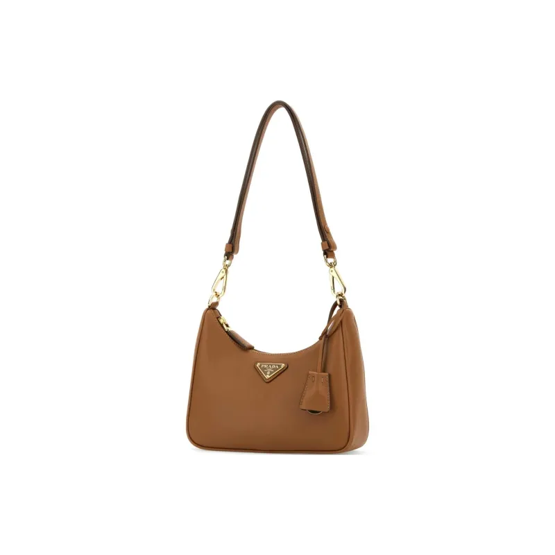 PRADA Cow Leather Crossbody Bag, Shoulder Bag Mini Women's Brown-1