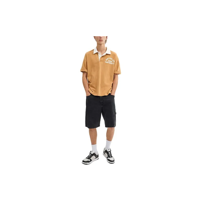 COACH SS24 Polo Shirt Men's Light Brown-1