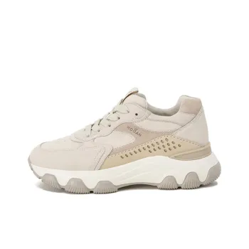 HOGAN Logo Embossed Lace Up Sneakers Women's