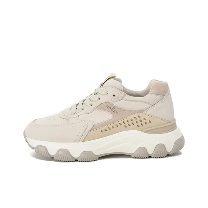 HOGAN Logo Embossed Lace Up Sneakers Women's-0