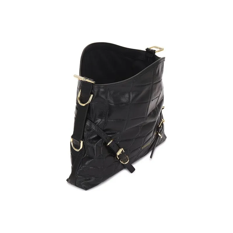 Givenchy Voyou Leather Regular Handbag Women's Black-3