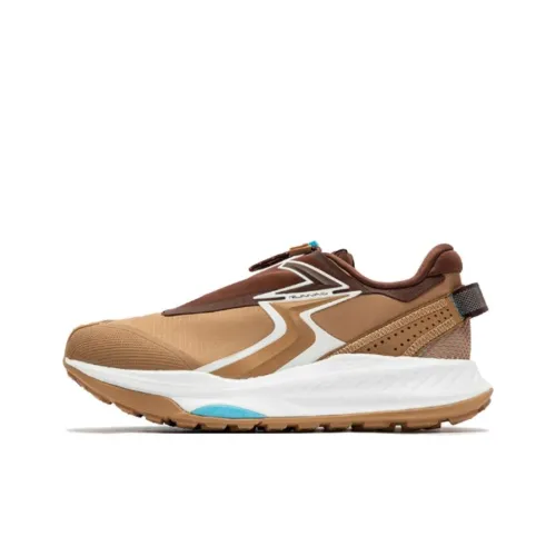 361° Military Sunset Series Cushioned Slip-Resistant Water-Resistant Low-Top Running Shoes Men's Brown