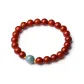 Red Agate Fortune Beaded Bracelet