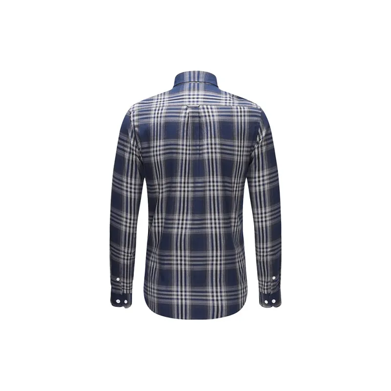 NAVIGARE Shirt Men's Dark Jewelry Blue/Gray-1