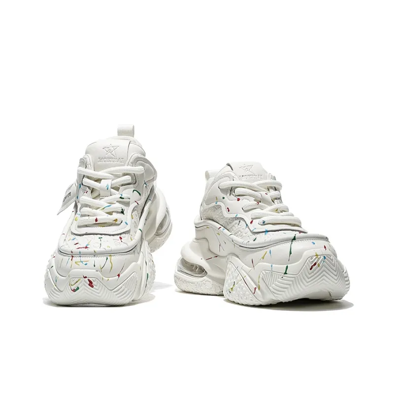 MOERBAI Spacewalk Series Cushioned Wear-Resistant Lightweight Height Increasing Low-Top Chunky Sneakers Men's-2