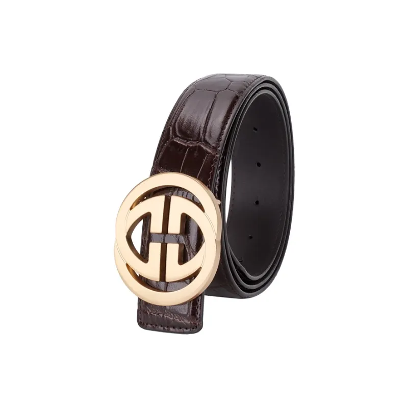 NINE NAIL Cow Leather Genuine Leather Leather Belts Men's Width  3.5cm-6